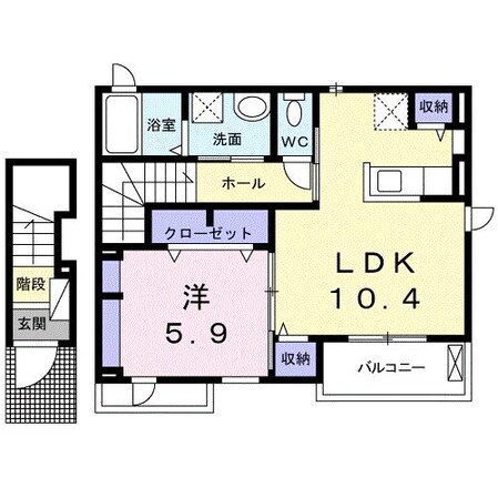 伊勢朝日駅 徒歩23分 2階の物件間取画像